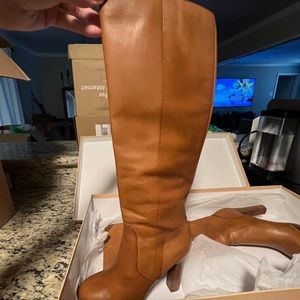 Leather Michael Kors Knee High Boots - Size 8
